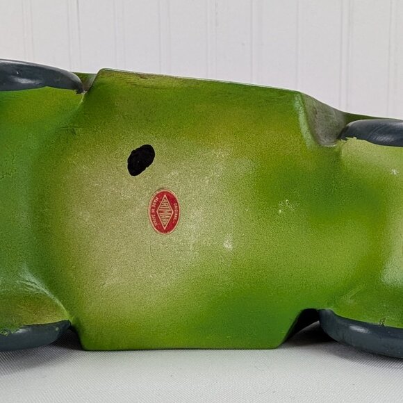 Vintage Artmark Green Jalopy Car Planter 7" Porcelain Ceramic Auto Kitsch Japan - Picture 7 of 8